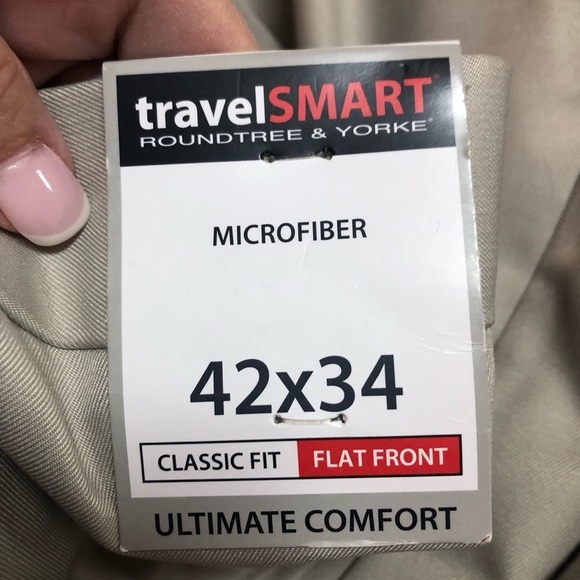 Roundtree and Yorke Khakis 42x34 NWT - Picture 2 of 4